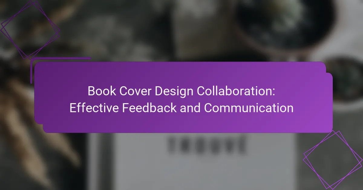 Book Cover Design Collaboration: Effective Feedback and Communication