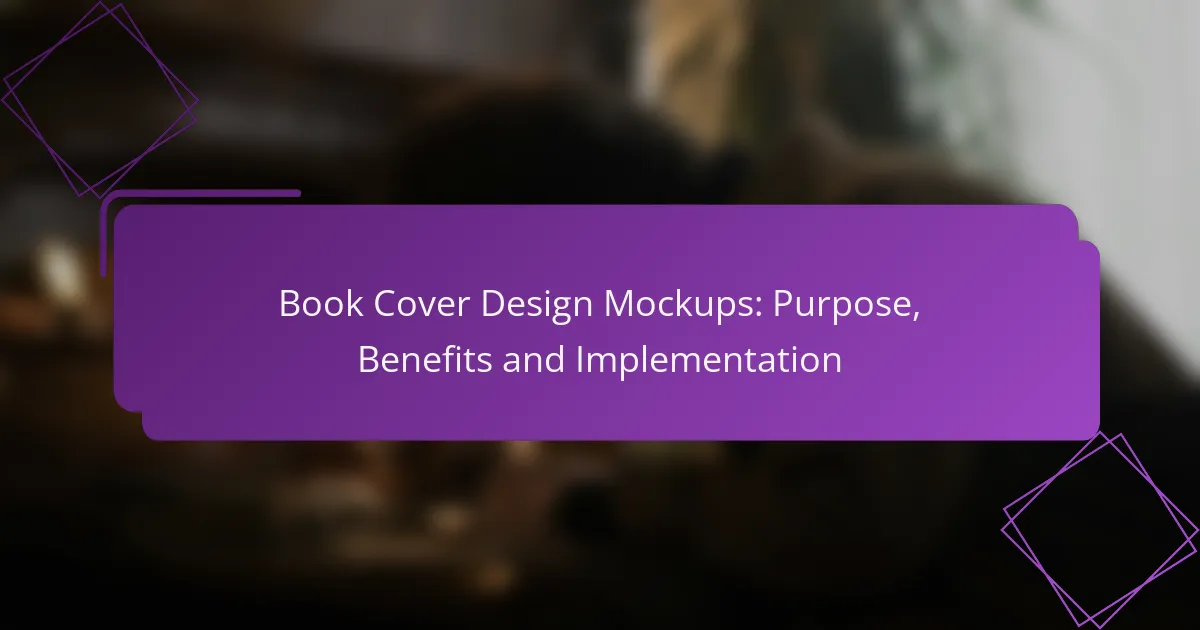 Book Cover Design Mockups: Purpose, Benefits and Implementation