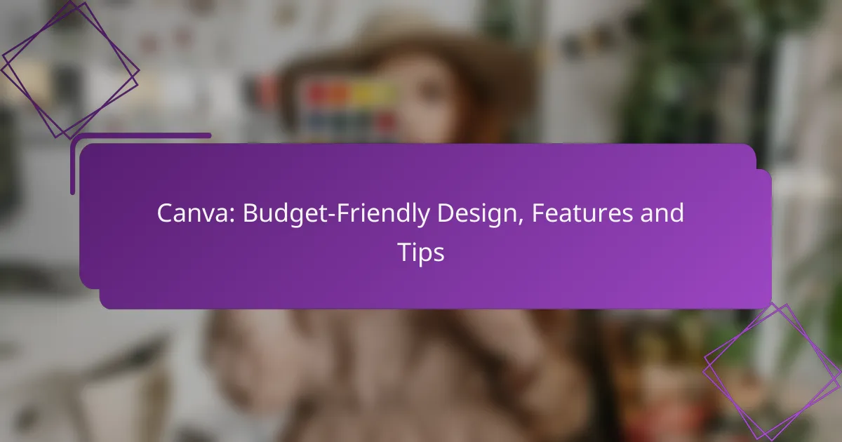Canva: Budget-Friendly Design, Features and Tips