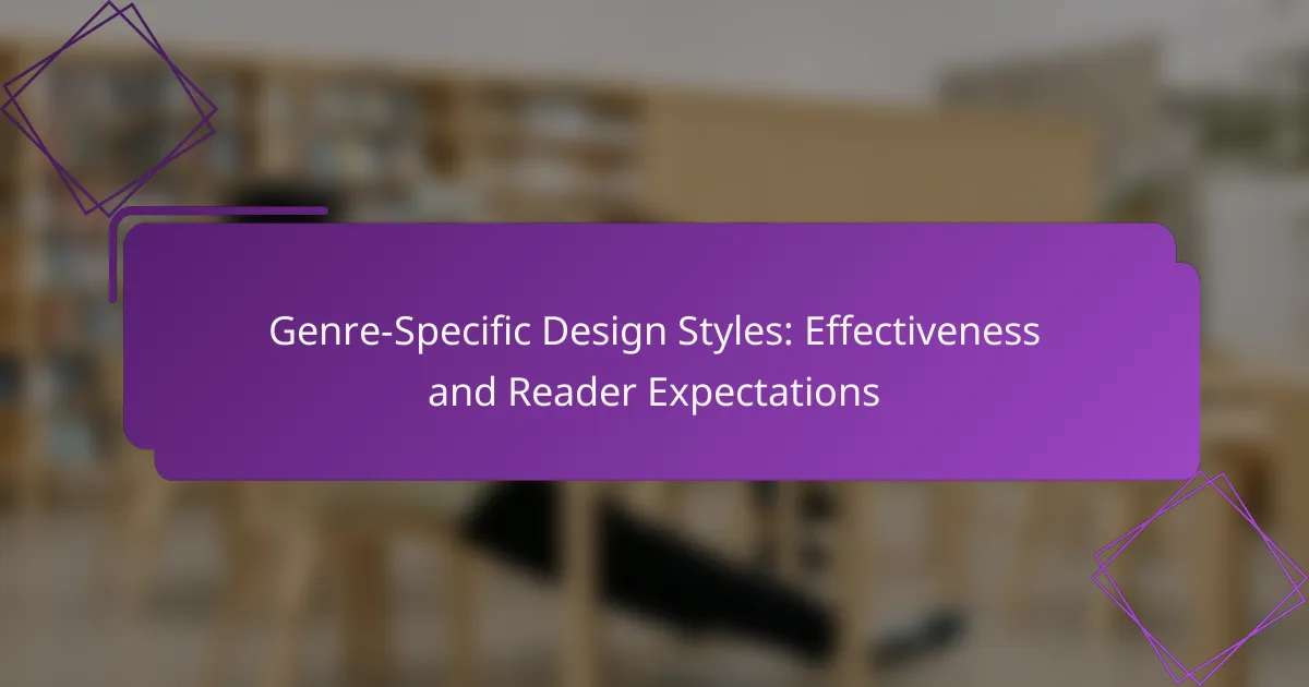 Genre-Specific Design Styles: Effectiveness and Reader Expectations