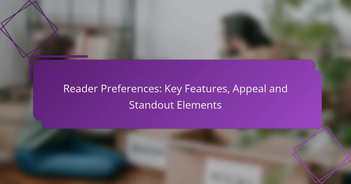 Reader Preferences: Key Features, Appeal and Standout Elements