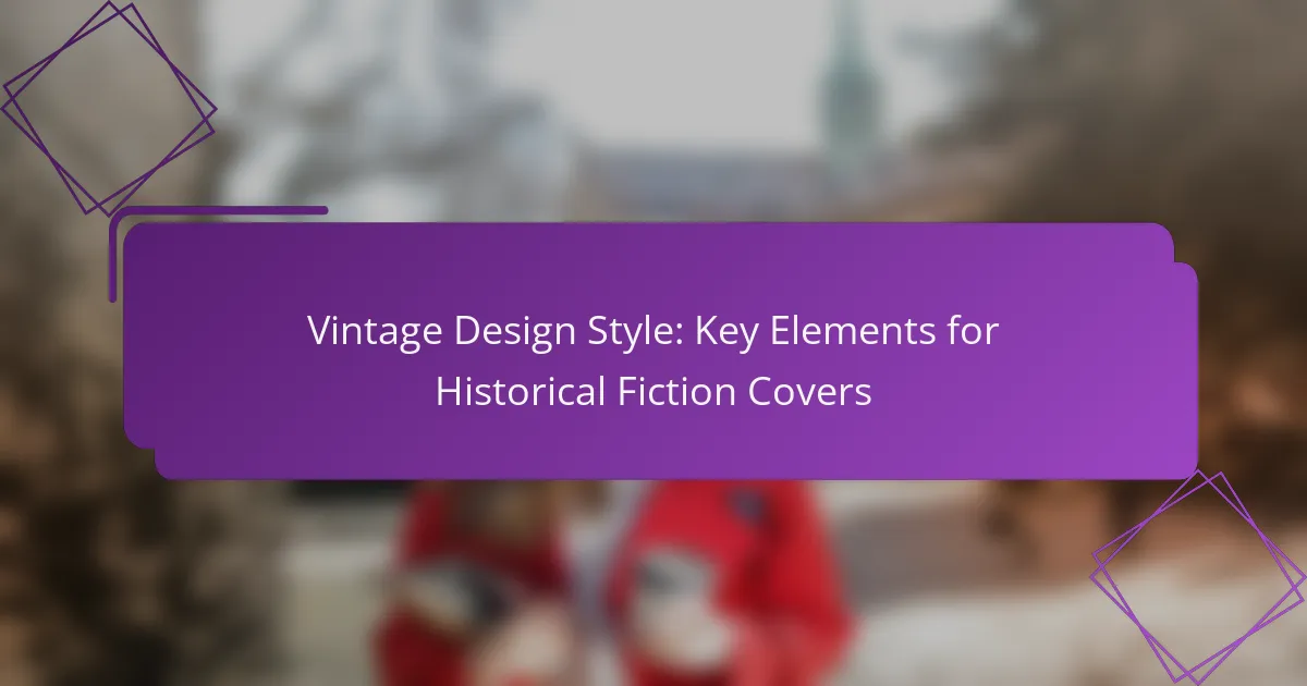 Vintage Design Style: Key Elements for Historical Fiction Covers