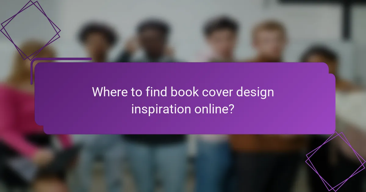 Where to find book cover design inspiration online?